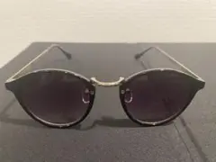 Edge Style ボストンラウンドサングラス ブラック/パープル