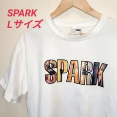 SPARK スケボー USA素材 Lサイズ Tシャツ ホワイト