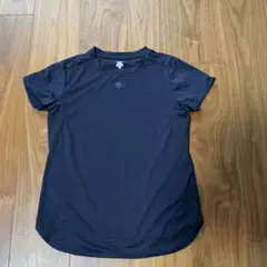 デサント　トレーニング　半袖Tシャツ　紺　S