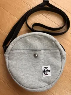 CHUMS ショルダーバッグ　ラウンド　スウェット　グレー