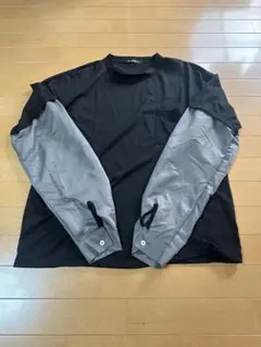 Mr.黒衣 ポケット付き長袖Tシャツ　3Ｌ