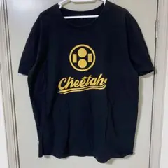 Cheetah ロゴ Tシャツ 黒　プリント　チーター　ブラック　メンズ　L