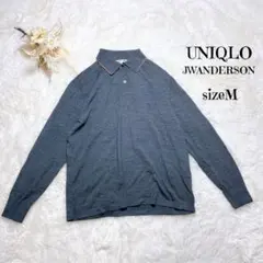 ユニクロ×JWアンダーソン メリノブレンドニットポロシャツ 長袖【M】メンズ