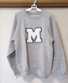 MADE IN USA SANTEE Mロゴ トレーナー スウェット グレー