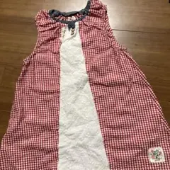 ノースリーブ　ワンピース　ユッピー　120 チェック