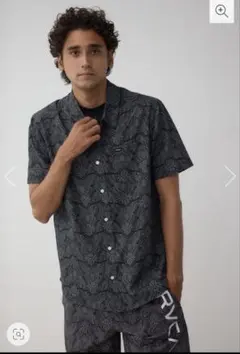 RVCA AZUL コラボ 半袖シャツ FREEサイズ　黒