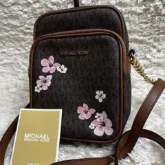 【未使用級】日本限定品✨マイケルコース　チェーンショルダーバッグ　シグネチャー