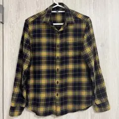 男の子　ユニクロ　チェック柄長袖シャツ　150cm