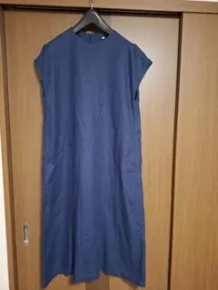 〈美品〉無印良品 フレンチスリーブワンピース