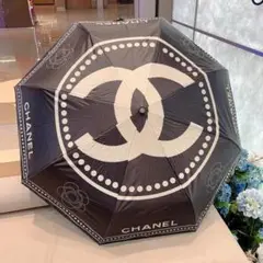 CHANEL ブラック 折りたたみ傘