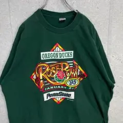 フルーツオブザルーム　USA製 90s ローズボウルプリントTシャツ 2XL