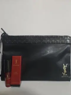 YSL BEAUTE 黒ジッパーポーチ 美容液付き