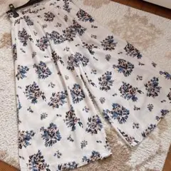 ワイドパンツ　レディース　花柄　サイズ36