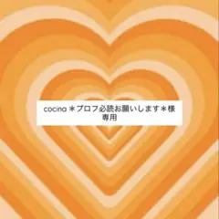 cocina ＊プロフ必読お願いします＊様　専用