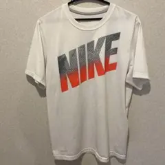NIKE DRI-FIT Tシャツ ホワイト/オレンジ　Mサイズ