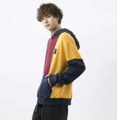 new balance マルチカラー フード付きパーカー 2XL　廃盤レア品