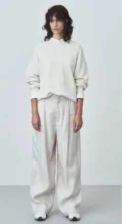 ATON パンツ LINEN VISCOSE ワイドパンツ ¥36,300