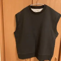 紺のノースリーブベスト M-L
