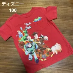 トイ・ストーリー Tシャツ 赤 100
