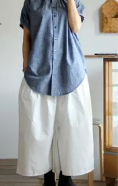 高城染工blueingreen ブルーイングリーン すそゴムパンツ 高城染工〉blue in green ーインディゴブルーの夏の服ー | 婦人