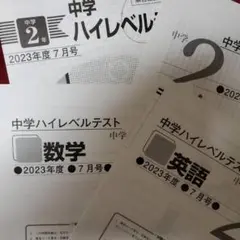 【値下げ】早稲田アカデミー　2023年度ハイレベルテスト　中2　1年分 2025年最新】ハイレベルテスト 早稲田アカデミー 中2の人気