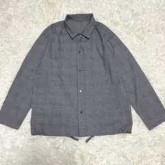 美品◆インヘリット　コーチジャケット　グランチェック　グレー　M
