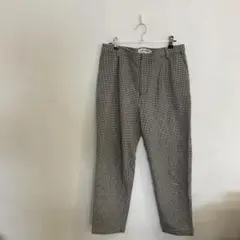 F0345　【 Ray BEAMS】 チェック柄パンツ　１サイズ　白黒