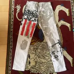 オシャレ　ボトム　パンツ　国旗デザイン