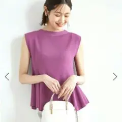 【未使用】ロペピクニック　ペプラムニットプルオーバー　トップス　M