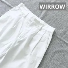 【WIRROW】ウィロウ ハイカウントツイルタックパンツMサイズ