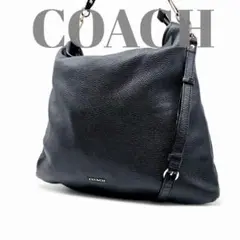 Coach shoulder bag handbag 2way grained＠