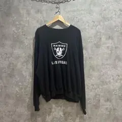 新品未使用 NFL RAIDERS 公式 スウェット ブラック フリーサイズ