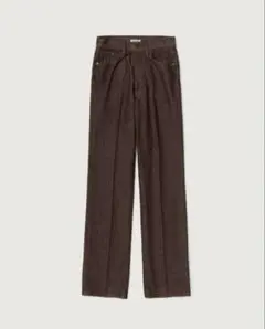 オーラリー HARD TWIST DENIM 5P PANTS ブラウン 25