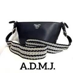 ADMJ ダノビオ ボトムアクセント ショルダーバッグ クロスボディ