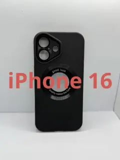 iPhone16 ケース ブラック レンズ保護 MagSafe 新品265