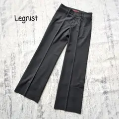 Legnist ✿ 美脚 ストレッチパンツ 黒 センタープレス ワールド 日本製