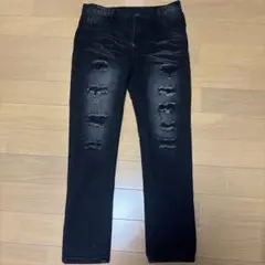 ダメージ　スリムフィットデニム
