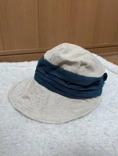 【美品‼️ベージュ‼️リボン付き‼️カジュアルハット‼️】夏‼️帽子‼️