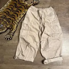 GU デニムスーパーワイドカーゴパンツ