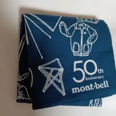 mont-bell 50周年記念 バンダナ ネイビー