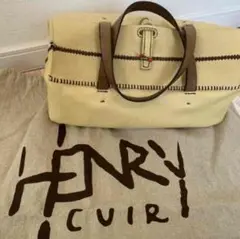 HENRY CUIR アンリー クイール レザー ミニボストン バッグ