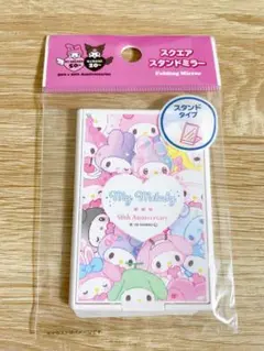 【新品未使用】サンリオ マイメロ スクエアスタンドミラー 50周年ガーリーポップ