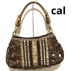2way CAL カル ココシェル ハンドバッグ チェーンショルダーバッグ