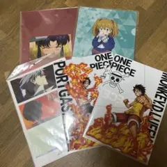 アニメ　エヴァ　ワンピース　クリアファイル　まとめ売り