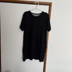 黒 半袖 チュニック