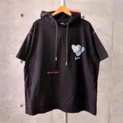 [サンプルSALE /D229 ] LUXE/R フードTシャツ BK