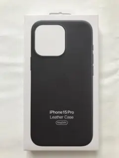 iPhone 15Pro レザーケース ブラック新品純正品 ❸