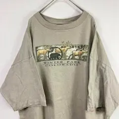90s USA製 winter park colorado 動物園 Tシャツ