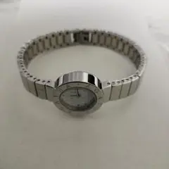 シルバー ステンレススチール アナログ時計
