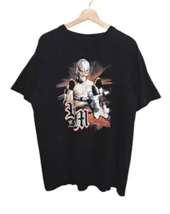 WWE レイ・ミステリオ 両面プリントTシャツ ブラック U-TOP